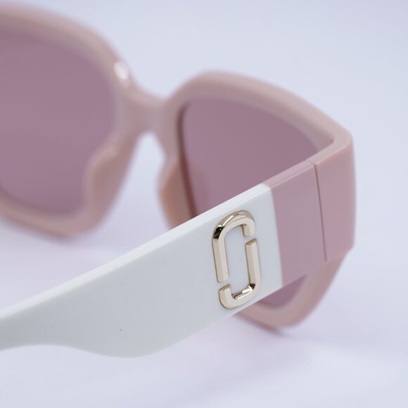 Marc Jacobs MARC 724/S 0FWM 4S Sunglasses Nude Cat Eye Frame, Brown Lenses - Picture 4 of 10